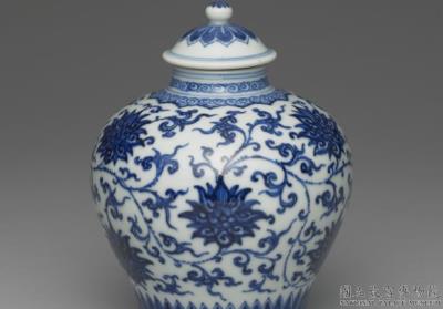 图片[3]-Lidded jar in underglaze blue, Qing dynasty, Yongzheng reign (1723-1735)-China Archive